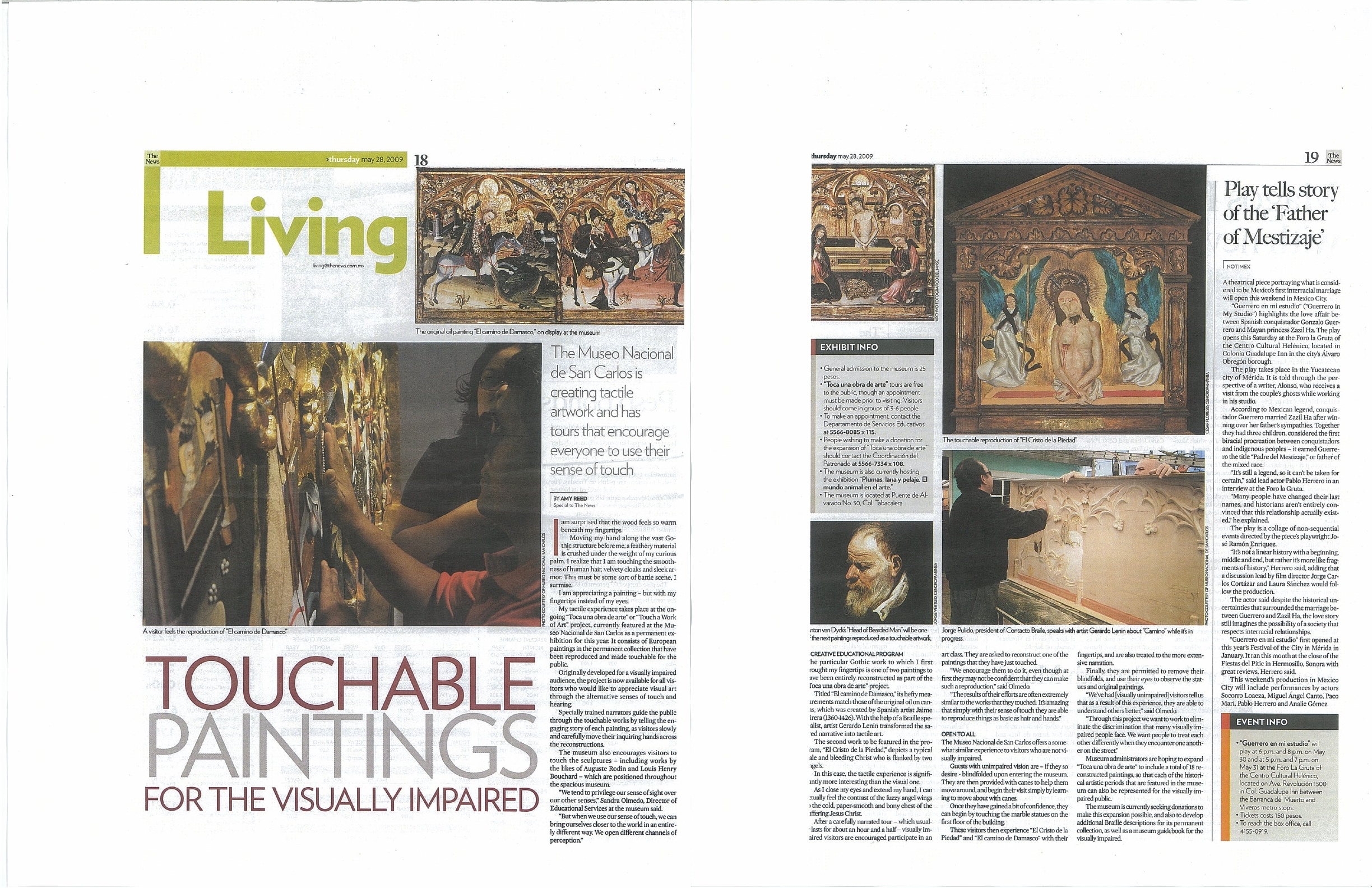 Touchable Paitings for the Visually Impaired